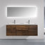 Angela 60" Double Wall Mounted Sink Vanity