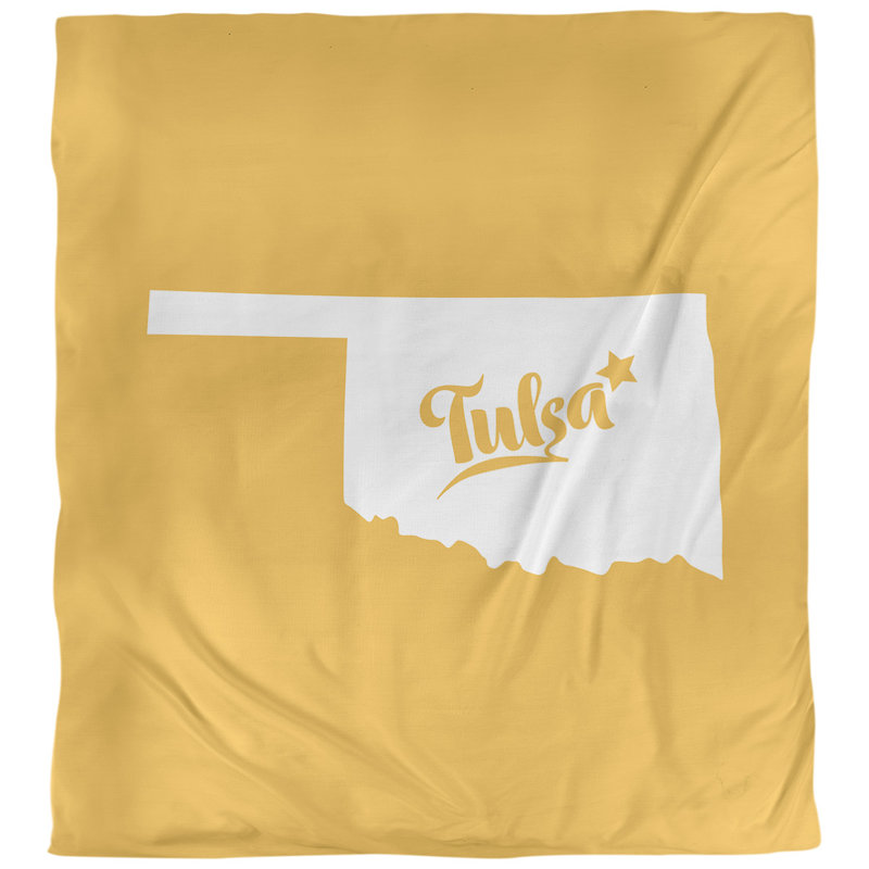Modern & Contemporary Polyester Duvet Cover, Queen Duvet Cover, Yellow, Microfiber