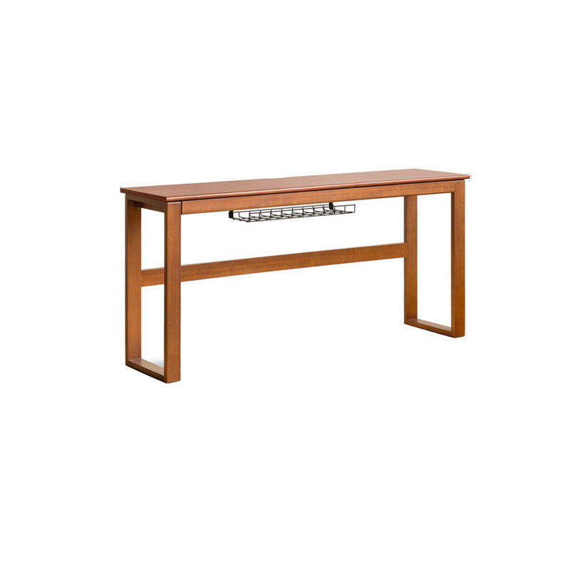 Bureau en bois massif de style italien, H 29,53 po x l 62,99 po x P 15,75 po