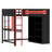 Space-Saving High Sleeper Featuring Workspace, Accessible Wardrobe Storage, and Dynamic LED Light Strips-2016244988