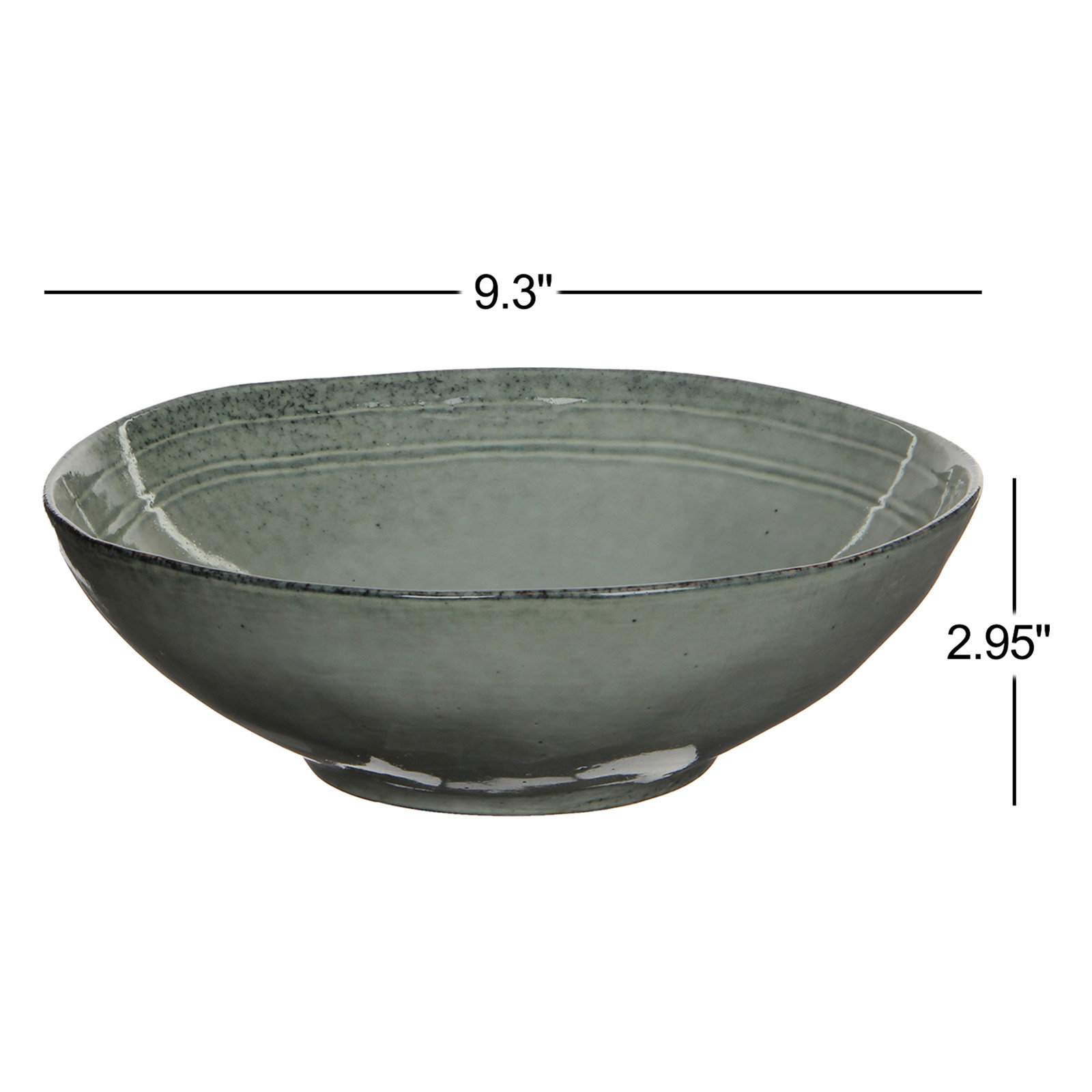 Meza Dining Bowl, Gray