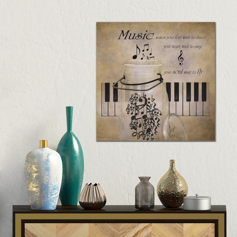 Music by Robin-Lee Vieira - Gallery-Wrapped Canvas Giclée on Canvas, Canvas, 45.72 cm H x 45.72 cm W x 1.91 cm D