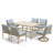 Mariene 7-Piece Rectangular Outdoor Dining Set with Cushions -99361233-99361232