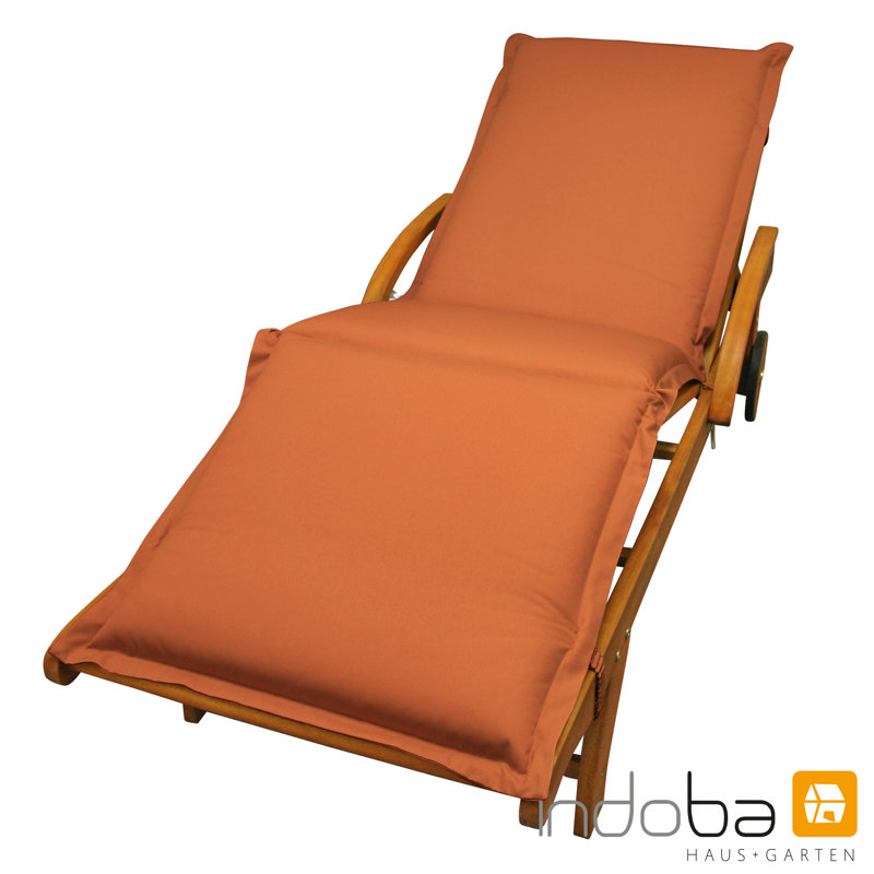 Afrin Lounger Cushion, 9cm H x 65cm W x 195cm D, Orange