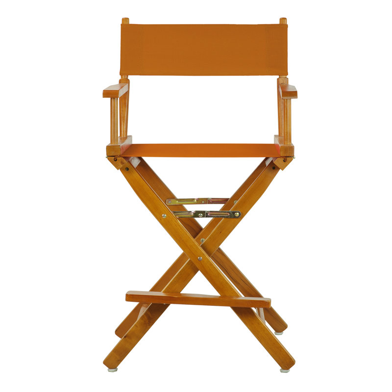 24" Folding Director Chair, Honey Oak, Mango