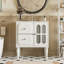 Ensemble de meuble-lavabo de style rétro avec lavabo en céramique 30 po