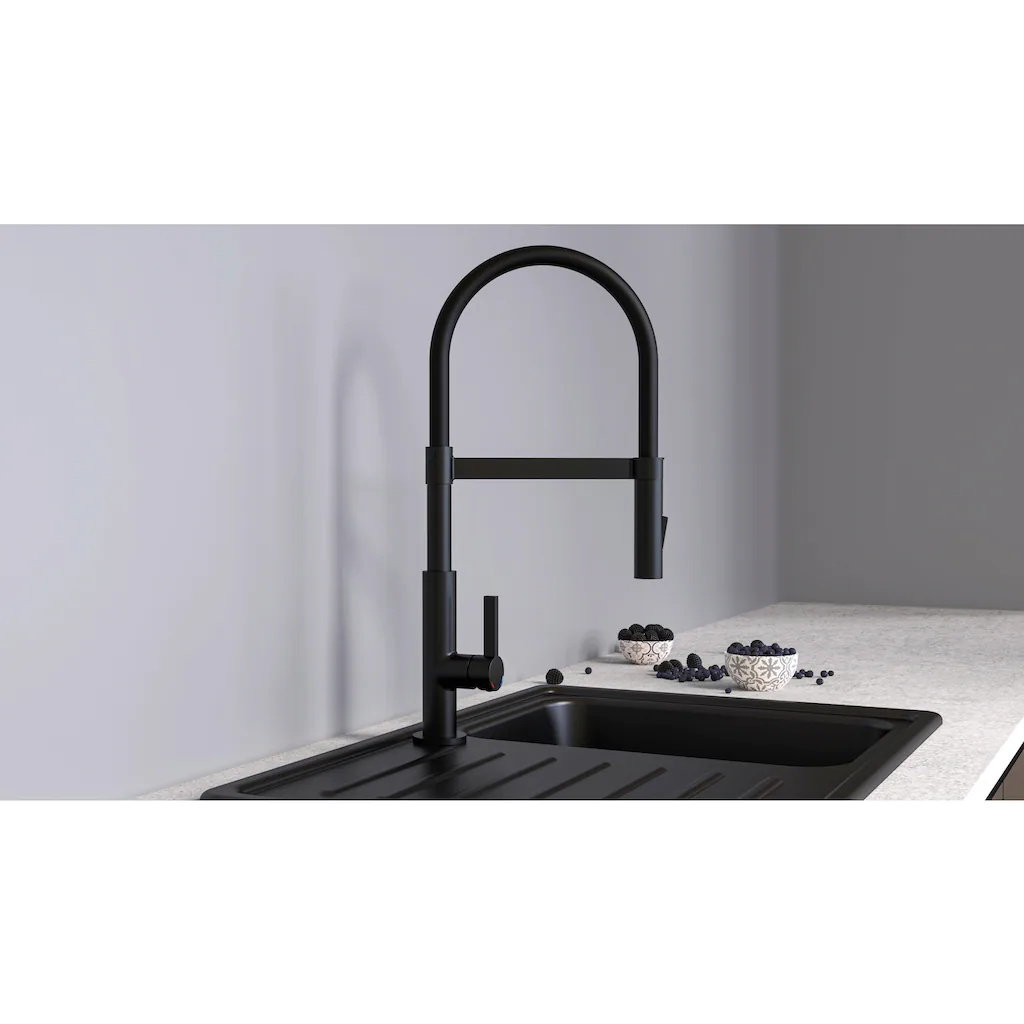Schütte Sink Mixer Miami Black Matt