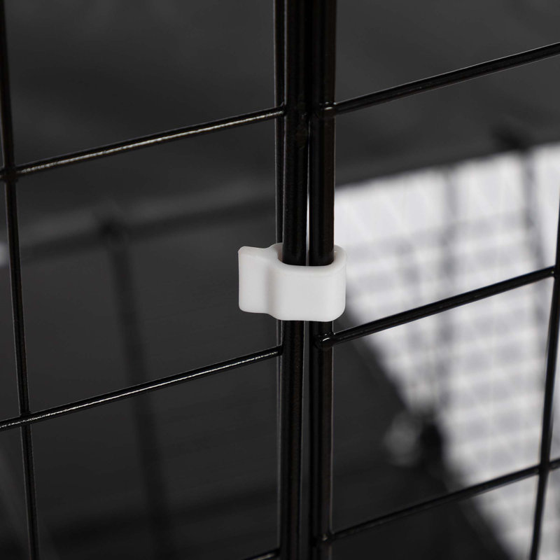 Versatile 3-Tier Wire Cat Cage with Multiple Platforms and Doors for Play and Comfort