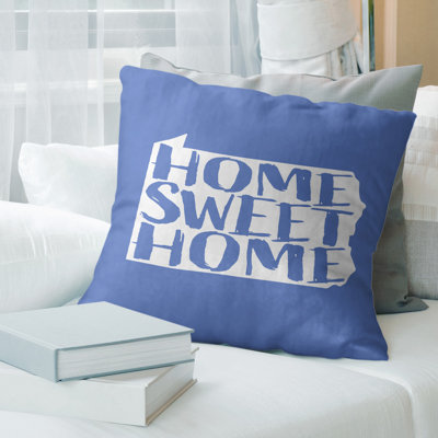 Coussin en lin us villes & states