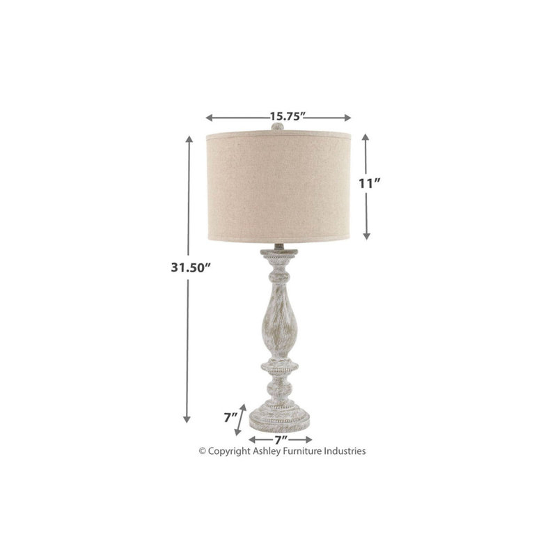 Lampe de table en résine