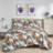 Waterbrush Floral Printed Microfiber Lightweight Quilt Set-255892963