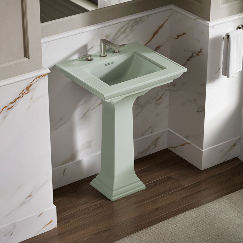Memoirs® Stately 24" Console Bathroom Sink with Overflow, 8'' Centers, Aspen Green