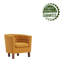 Cecille Barrel Accent Chair with Rubberwood Legs-636363791