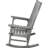 Grey, Wooden, Porch Rocker, Wide , High , Smooth Rocking, Indoor And Outdoor Comfort, Stable Fir Wood Structure Back, Build-268343962