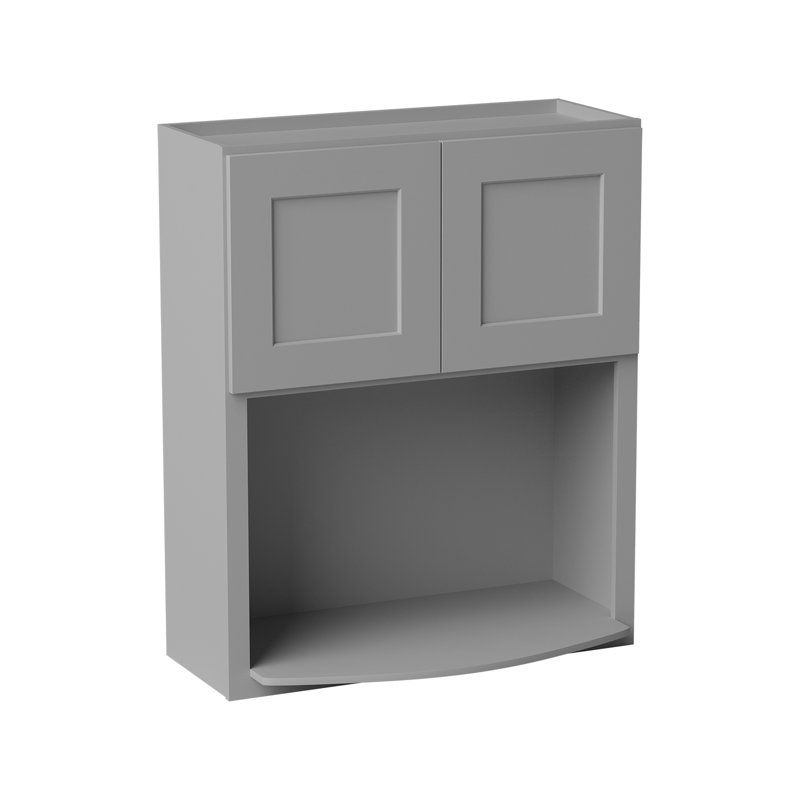 Armoire murale à micro-ondes, Gris, L 30 po x H 36 po x P 17 po