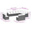 Ensemble de canapé de jardin en rotin PE Vidaxl, acier thermolaqué grand-114254083