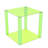 Green Plexiglass Acrylic Cube Display Case