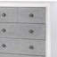 Commode Katia gris rustique et blanc vieilli