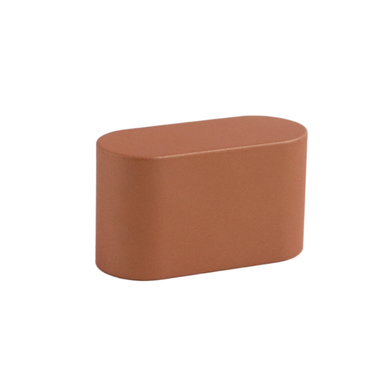 2" Length Geometric Knob, Copper (Brown)