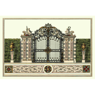 The Grand Garden Gate II by O. Kleiner - Wrapped Canvas Print