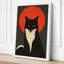 Geometric Cat Icon Modern - Wrapped Canvas-1511872748-1511872745