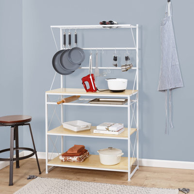 Epsie 38 in. W Steel Standard with Microwave Compatibility