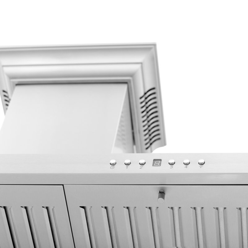30" Crown Sound 400 CFM Ducted Wall Mount Range Hood with Wi-Fi, Stainless Steel