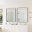 Miroir mural 30 po x 40 po Miroir rectangulaire noir avec cadre en métal-1435332539-1435332540