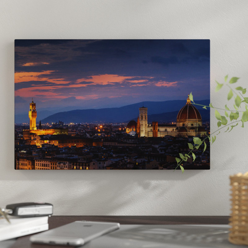 « firenze », reproduction de photo sur toile, H 8 po x l 12 po x P 0,75 po, Toile tendue, Pas de tapis