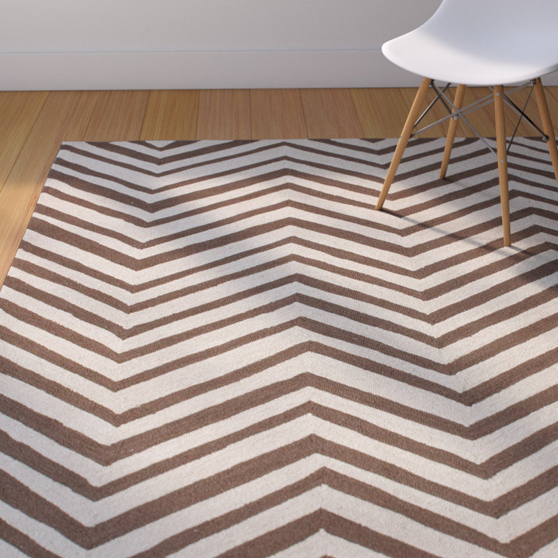 Wolfenbarger Wool Chevron Indoor Rug, Rectangle 6' x 9'