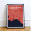 Long Beach City Map - No Frame Print-1185915570