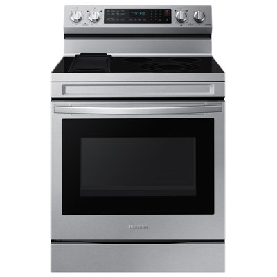 Samsung Smart Freestanding Electric Range 6.3 cu. ft. with Air Fry, Convection+, and Griddle -  NE63D6711SR/AA