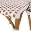 Chaises de bistro françaises d'extérieur en ratine et aluminium, ensemble de 2