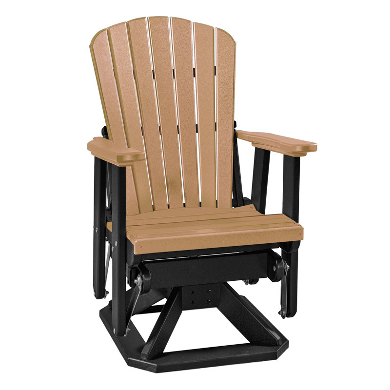 Chaise Adirondack en plastique, Brun / noir