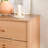 Solid Wood Groove Handle 2-Drawer Nightstand-1938563877