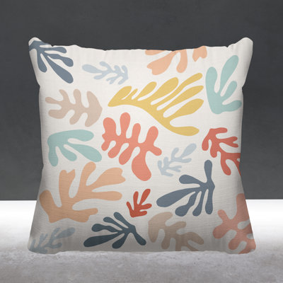 Matisse Mid-Century Minimalist Indoor/Outdoor Throw Pillow