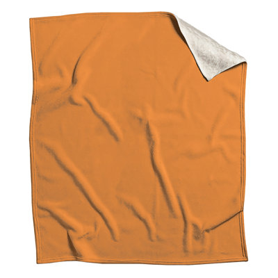 Solid Orange Background Blankets