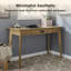 Bureau Cabral - Bureau moderne de 122 cm avec tiroir de rangement-2070336922