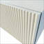 Meuble télé flottant côtelé Modern Handcrafted Modern