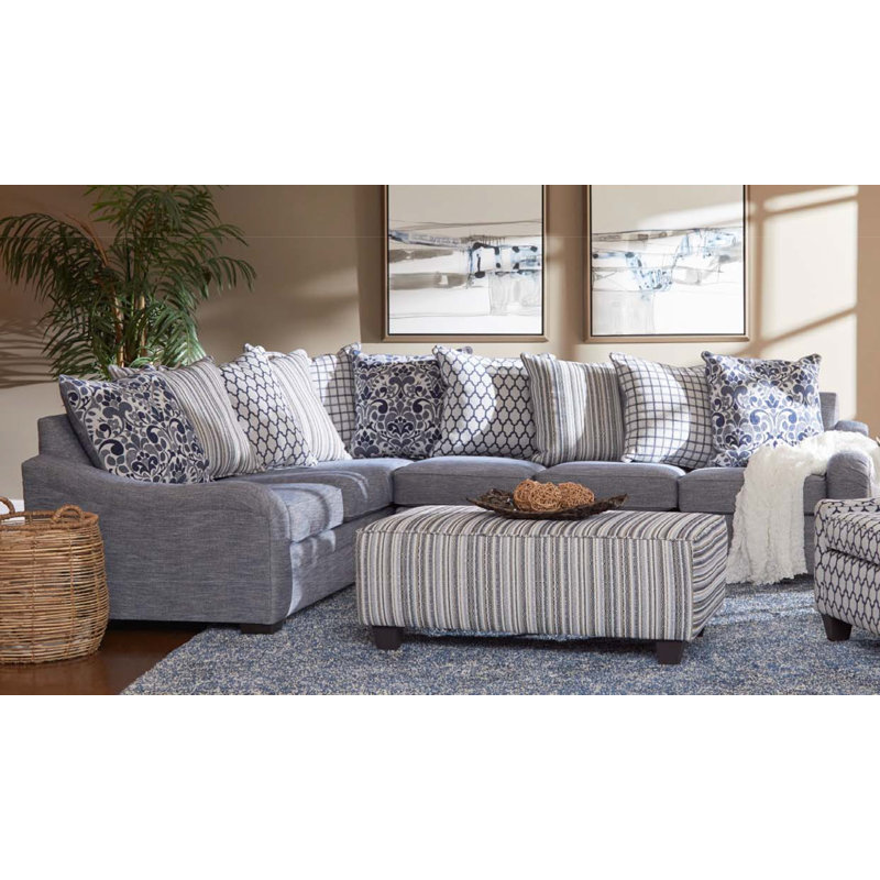 Upholstered L-Shaped Sectional, Left Hand Facing