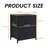  2/4-Drawer Dresser with Metal Frame & Wood Top, Fabric Storage Organizer, Black/Gray/Brown/White-1964554262