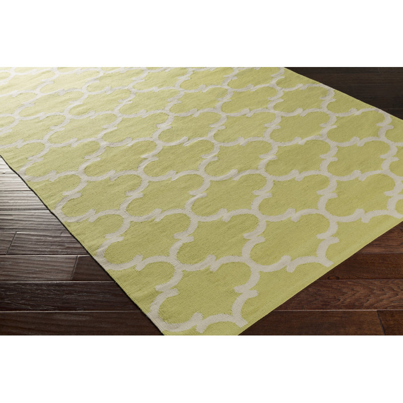 Ayles Cotton Geometric Indoor Rug, Rectangle 9' x 12'