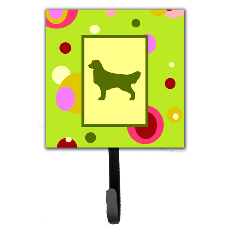 Porte-laisse et crochet mural golden retriever