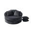 Chaise longue pivotante à 360 ° en velours côtelé avec coussins amovibles-1250544193