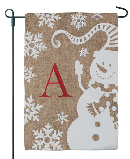 Drapeau de jardin Ganit Christmas Snowman, A