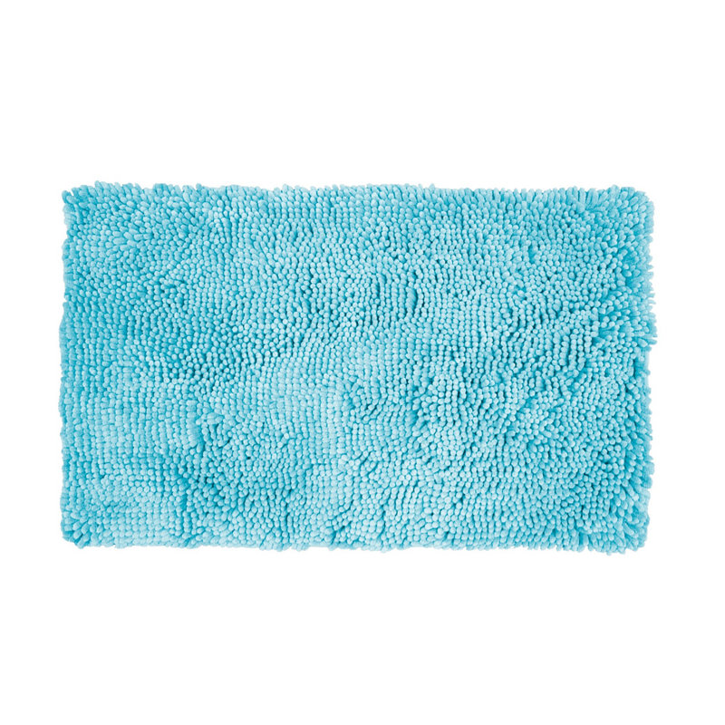 Descente de bain, Bleu clair, L 21 po x L 34 po