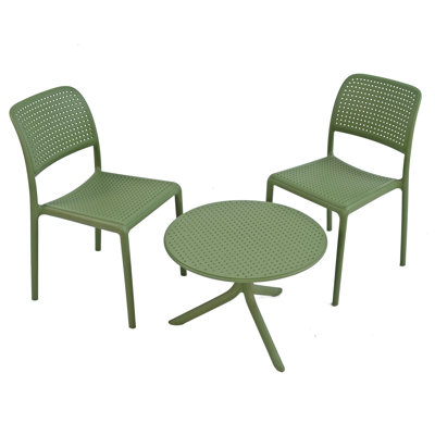 Fordham 2 - Person Patio Dining Set Umbrella Hole Included Round Table