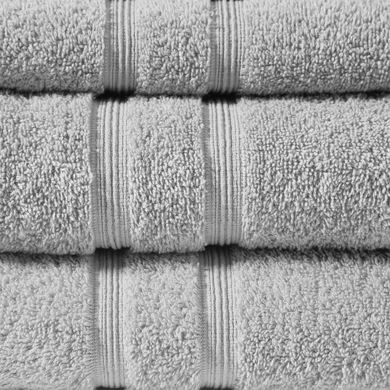 100% Turkish Cotton 6 Piece Towel Set, Grey