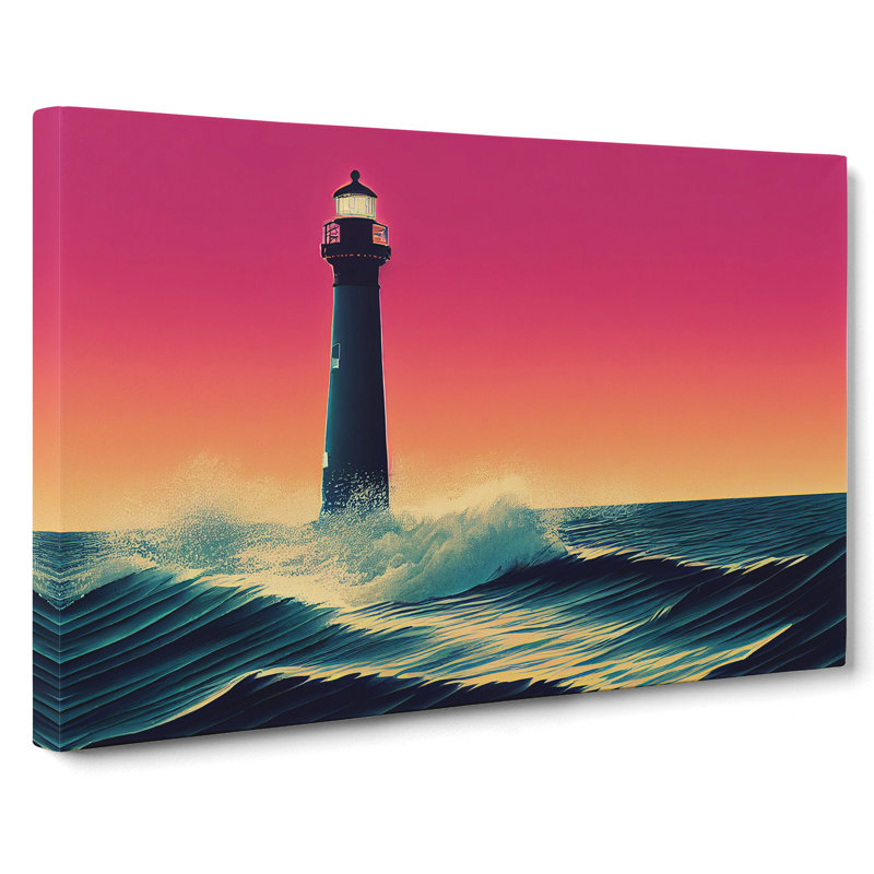 Enchanting Lighthouse - Wrapped Canvas, 50cm H x 76cm W x 3cm D