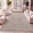 Aleca High-Low Geometric Arch Scandi Striped Taupe/Beige Indoor/Outdoor Rug-375107396